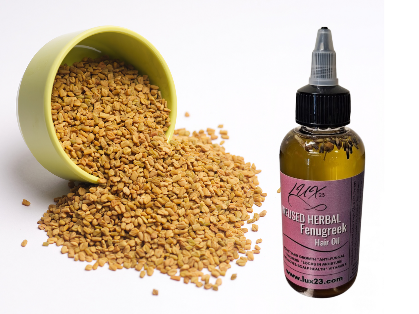 Hair Oil "Infused Herbal Fenugreek Hair Oil" 4.6 oz