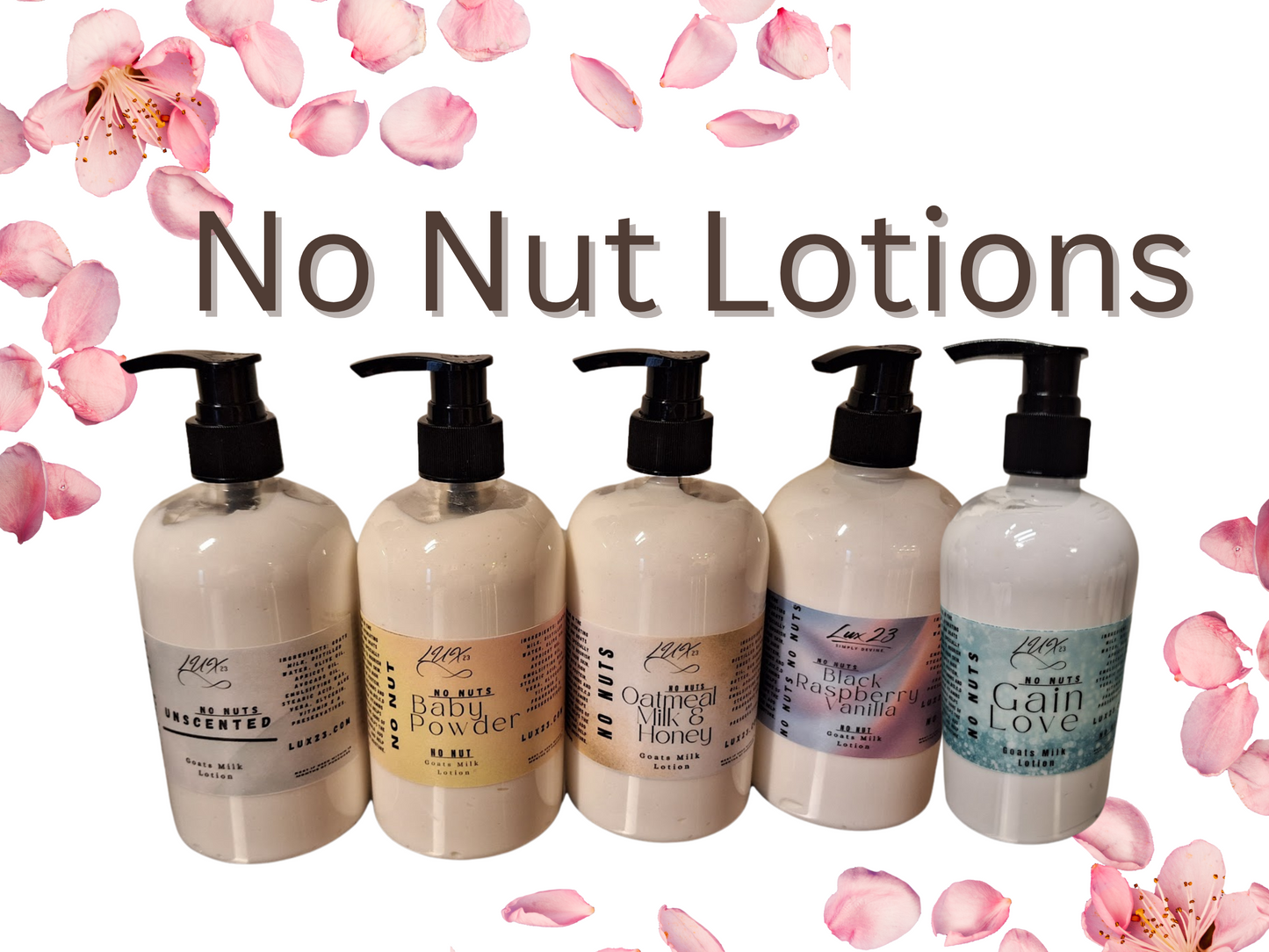 No-Nut - Hydrating Goats Milk Lotions 14 oz *6 Scents*