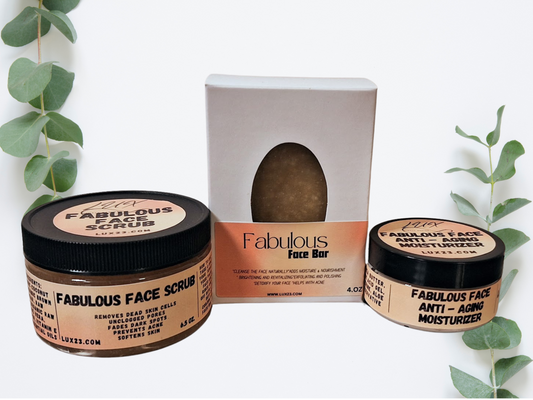 Fabulous Face Set, FF Bar, FF Srub & FF Moisturizer