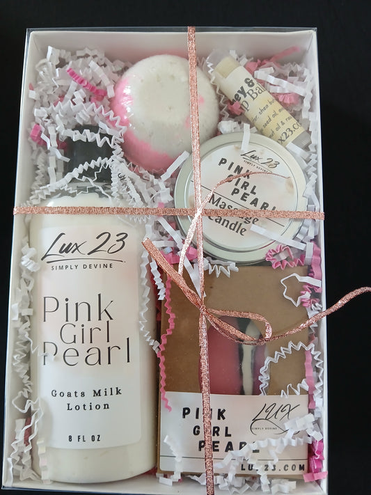 5-Piece Gift Set Pink Girl Pearl